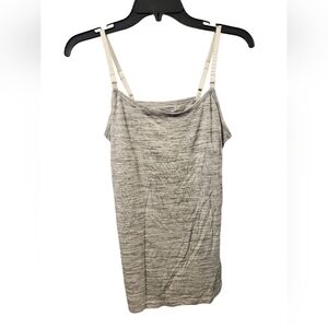 NWT Motherhood Maternity Nursing Allaitement Gray Fitted Sleeveless Camisole Med